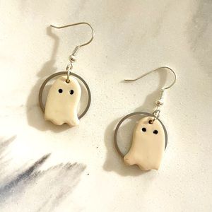 Ghost Halloween earrings handmade